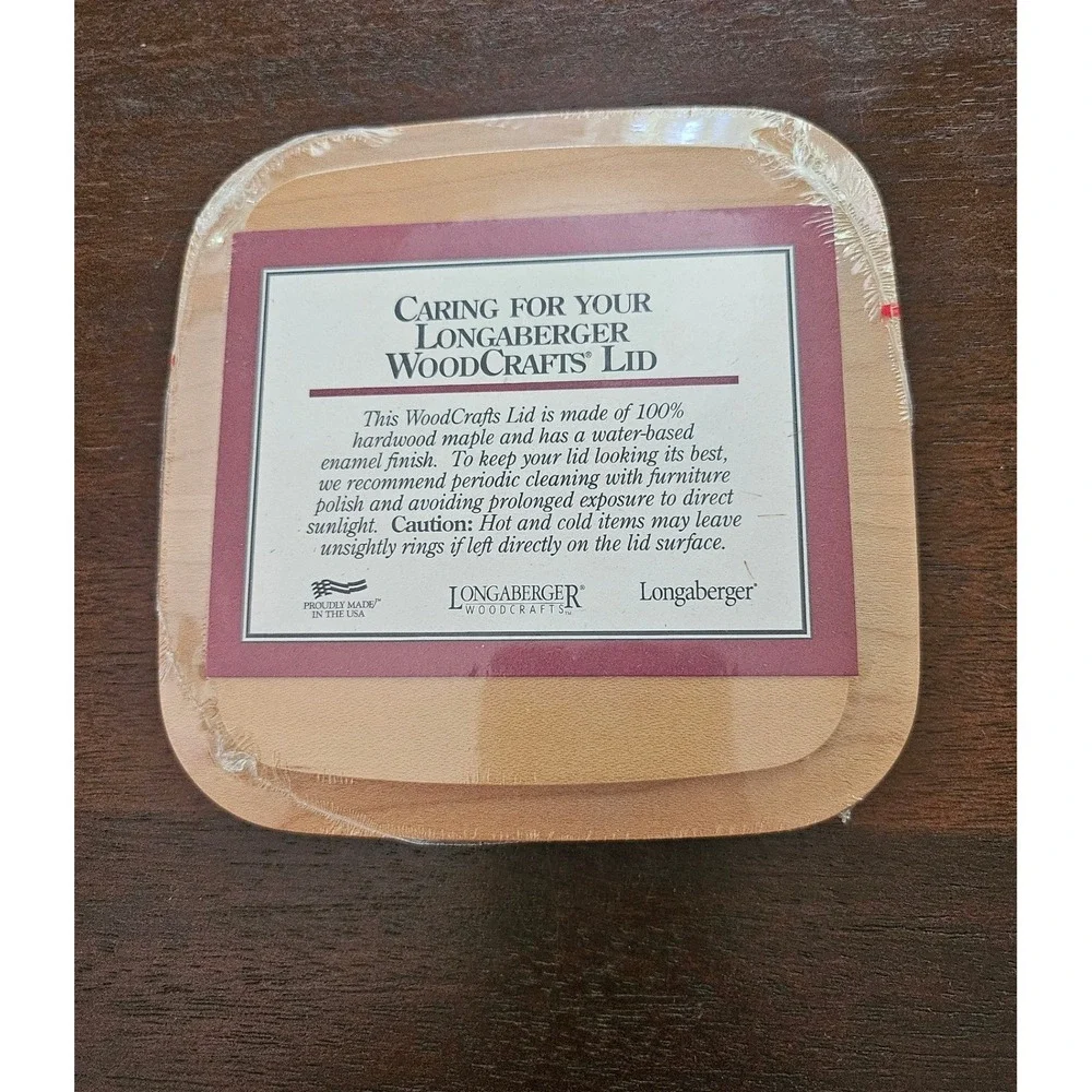 Longaberger JW Mini Miniature Cake Woodcrafts Lid 50202